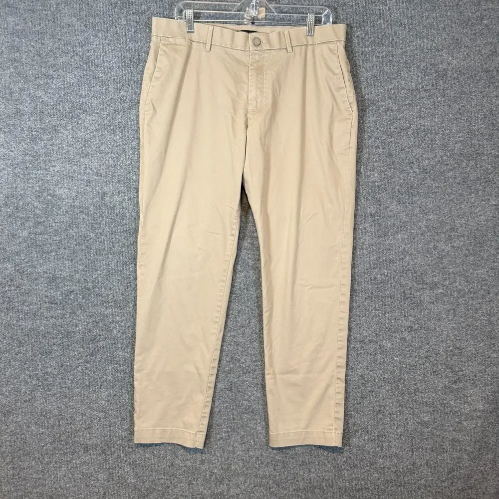 Banana Republic Pants‎ Mens 35x30 Beige Slim Fit Chinos Lightweight Casual